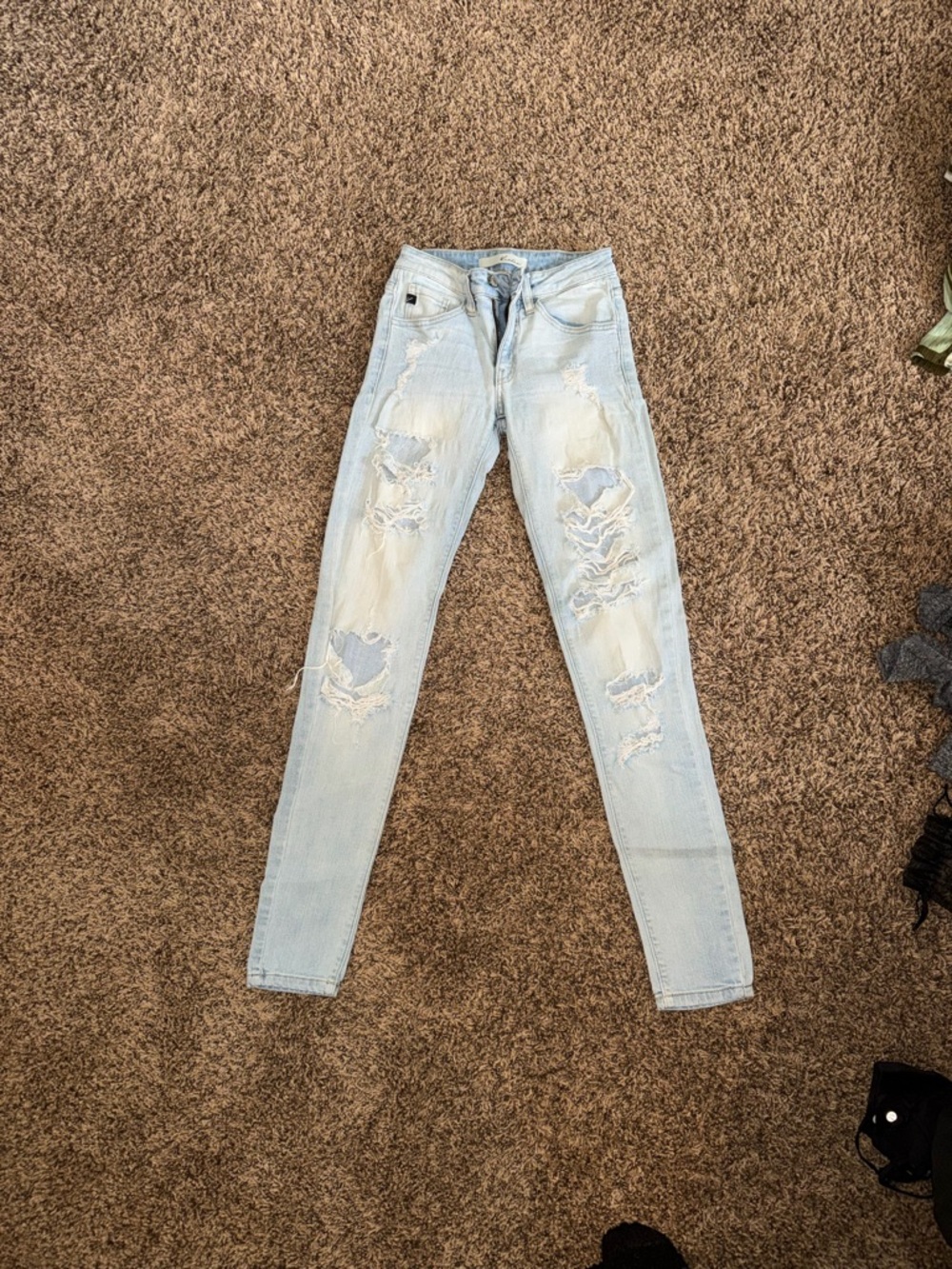 KanCan Light Blue Distressed Skinny Jeans